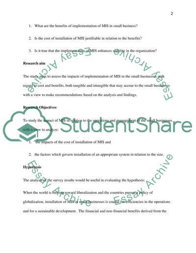 The Benefits of Installing Management Information System in Small Business