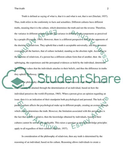 The Relativist Doctrine