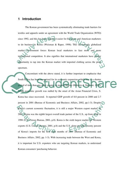 Audit of international fashion marketing