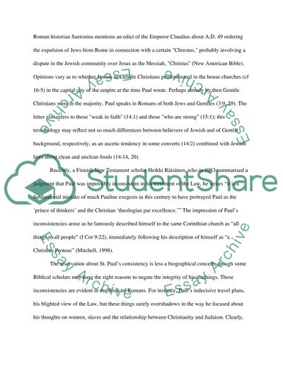 Background/Introduction to Romans