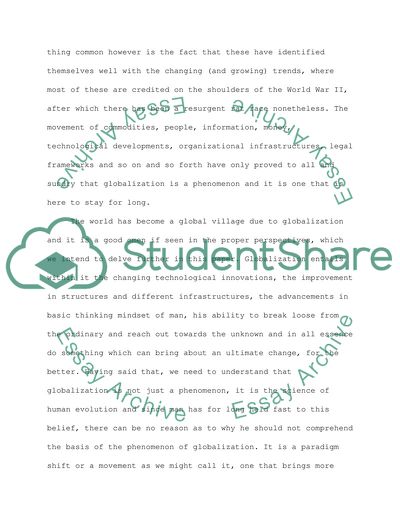 The Future of Globalization