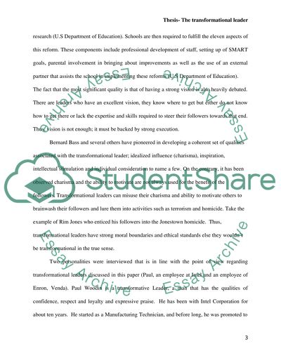 Thesis that uses your original profile and your newly collected data to clearly present your point to your audience