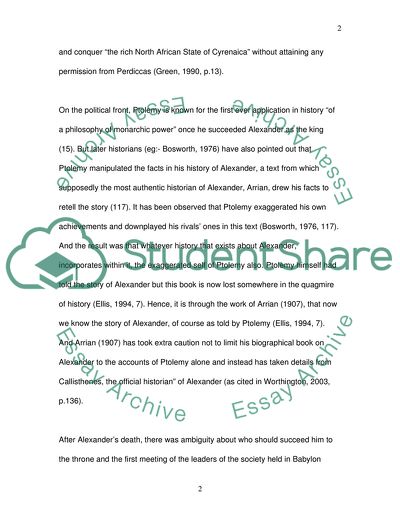 How Did Ptolemy I Come to Adopt the Title of King after Alexander the Greats Death