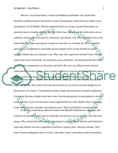 Summary for Criminal Justice class chapter 6