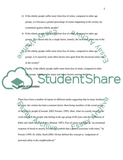 Taking Account of Crime