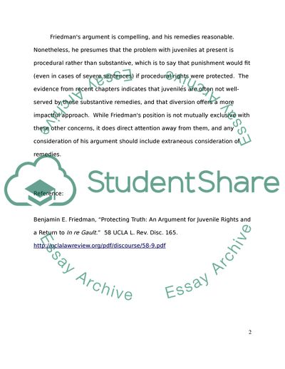 Protecting Truth: Juvenile Rights