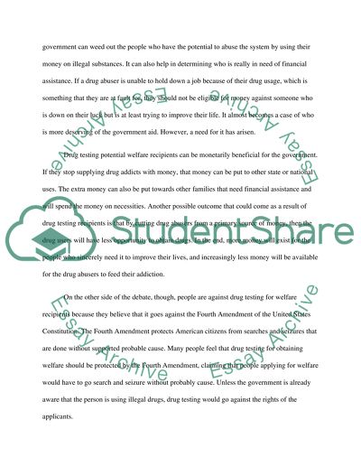 Welfare Reform in the US