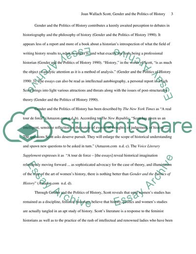 Joan Wallach Scott, Gender and the Politics of History