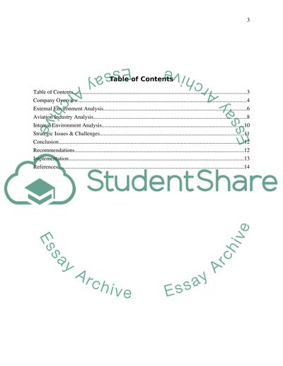 Strategic analysis of a company located in UAE