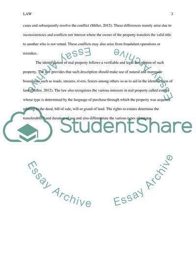 Explain and discuss real property concepts