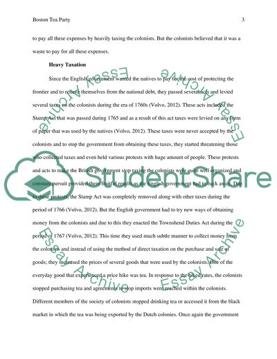 Boston Tea Party Issues