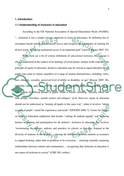 The Importance of the Inclusion of Traveller Pupils