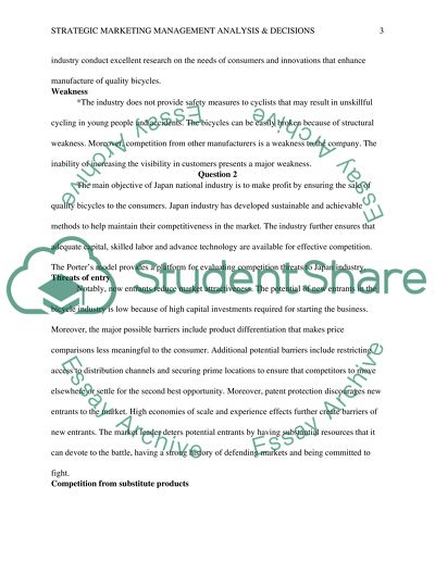 Strategic Marketing Management: Analysis and Decisions