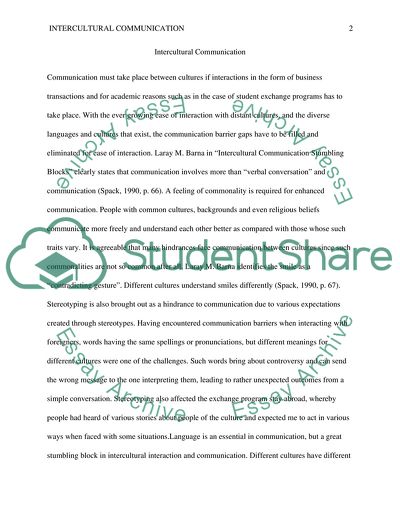 The Interaction of Cultures