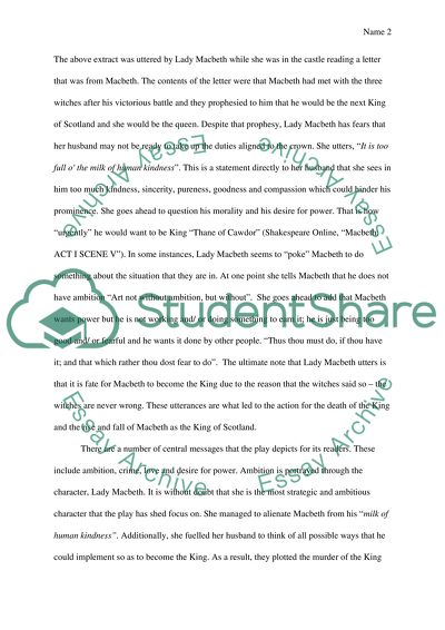 Macbeth by William Shakespeare