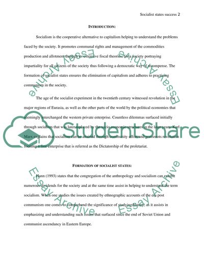 Socialism and Division Between the Public and the Private Domains