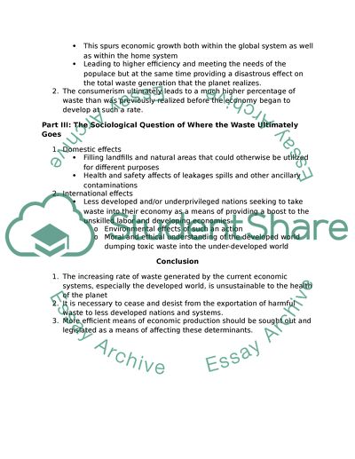 The Effect of Waste/Trash on the Health