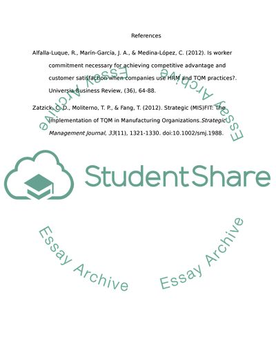 Total Quality Management