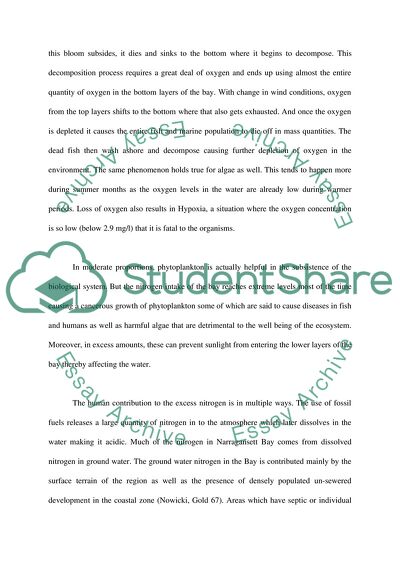 Water Quality of Narragansett Bay