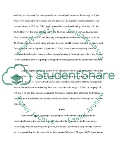 Mission, Vision, and Value Proposition for Apple