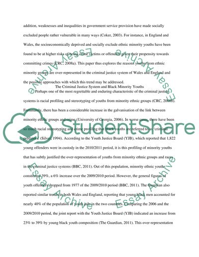 Over Representation of Ethnic Minorities
