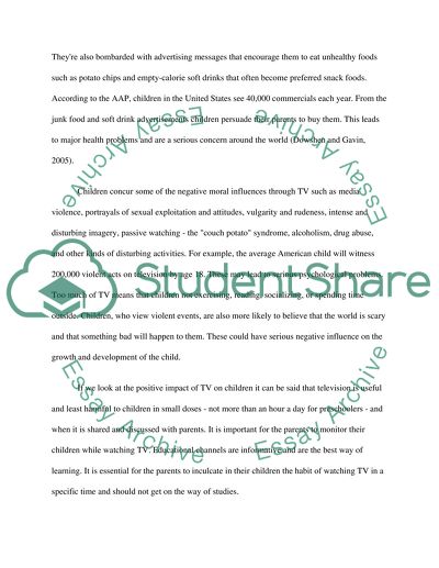 The Effect TV Has on Children