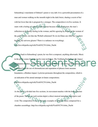 Verklarte Nacht by Schnberg