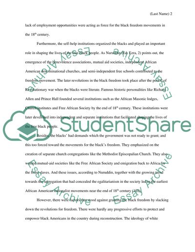 Black Freedom Movements