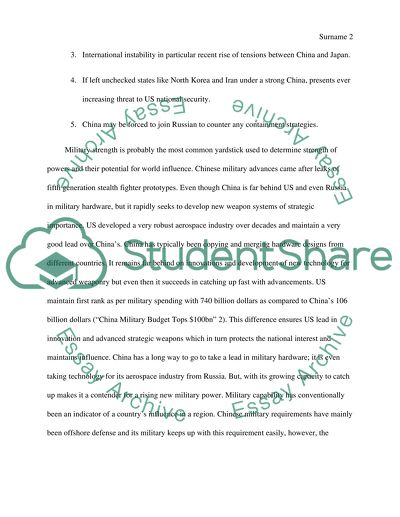 Is the U.S. seeking to contain China