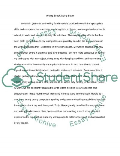Writing better essays