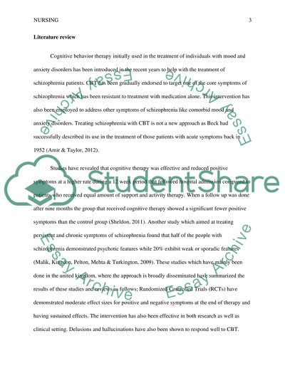 Cognitive Behavioural Therapy