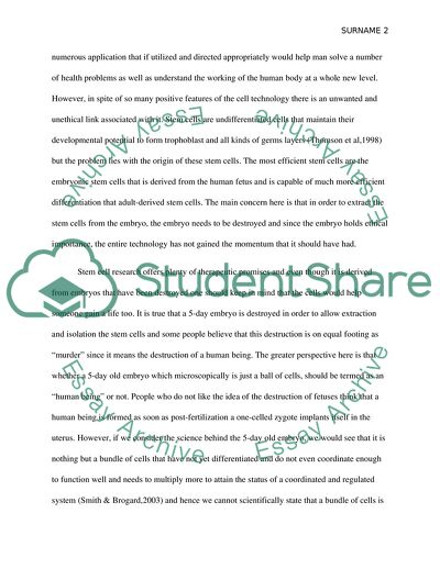 Stem Cell Research and Technology