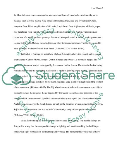 Taj Mahal Building and How It Connects With Islamic Buildings and Monuments