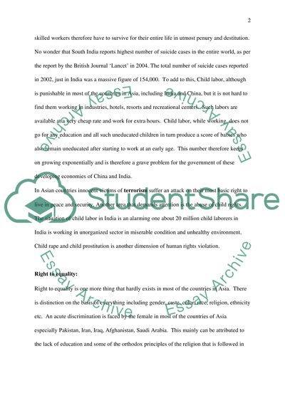 Human Rights at Pakistan, Saudi Arabia, Afghanistan, Iran, and Iraq