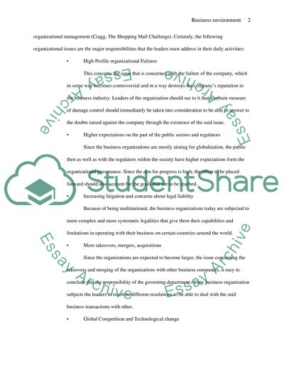 Developing an Ethical Business Environment