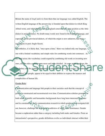 The Mutual Evolution of Gender Roles and Languages