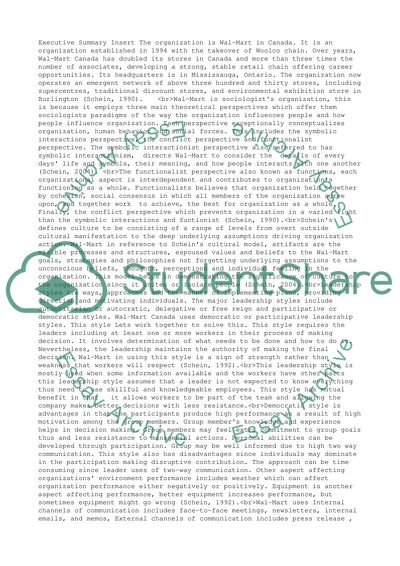 Market Performance of Wal-Mart in Canada