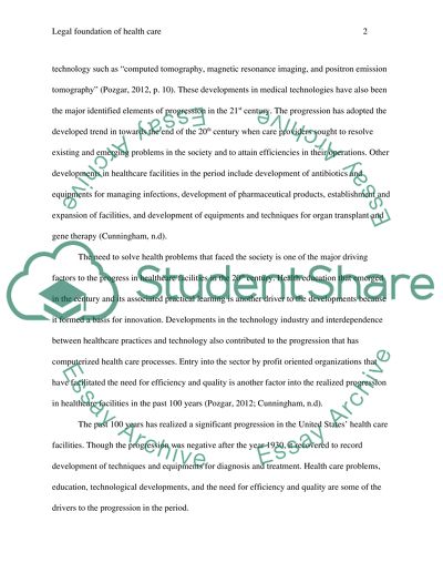 Legal Foundations of Health Care