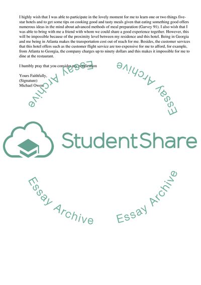 Hospitality Management - On Attending a Dining Session