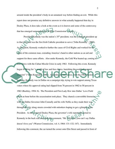 Moral, Legal, Political and Practical Dimensions of Assassinations and The Assassination of John F. Kennedy