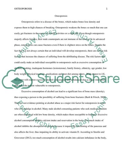 Osteoporosis: Diagnosis, Prevention, Therapy