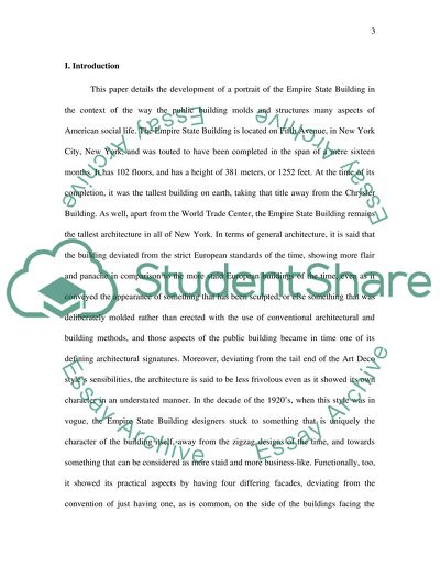 Architectural Portrait of the Empire State Building