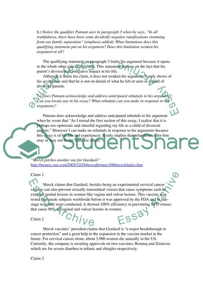Analysis of Putnams Claim