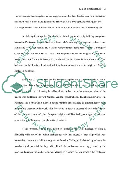 Life of Tim Rodriguez: A Galician in the New World