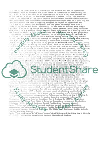 Production Scheduling and Control