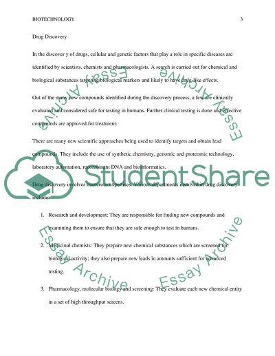 Drug Discovery and Biotechnology