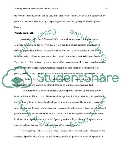 Community and Public Health