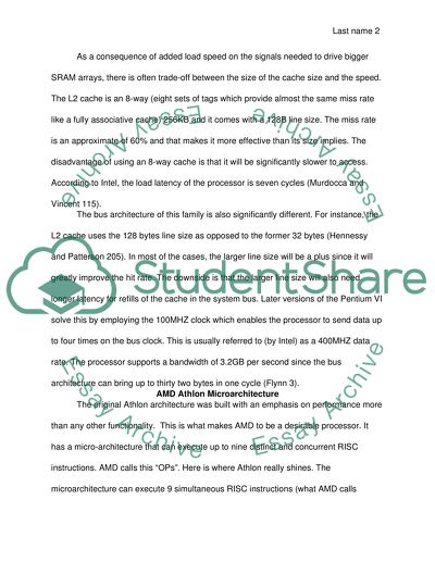 The AMD Athlon Micro Architecture