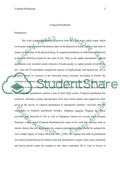 Issues of Corporal Punishment