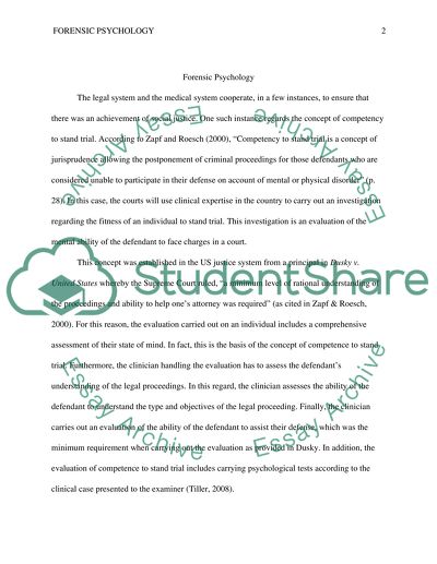 What Forensic Psychology Is